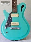 Photo Reference used electric Gadow Guitar for lefties model Semi-Hollow Body Seafoam Green