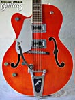 Photo Reference new left hand guitar electric Gretsch G5420 Trans Orange with Bigsby