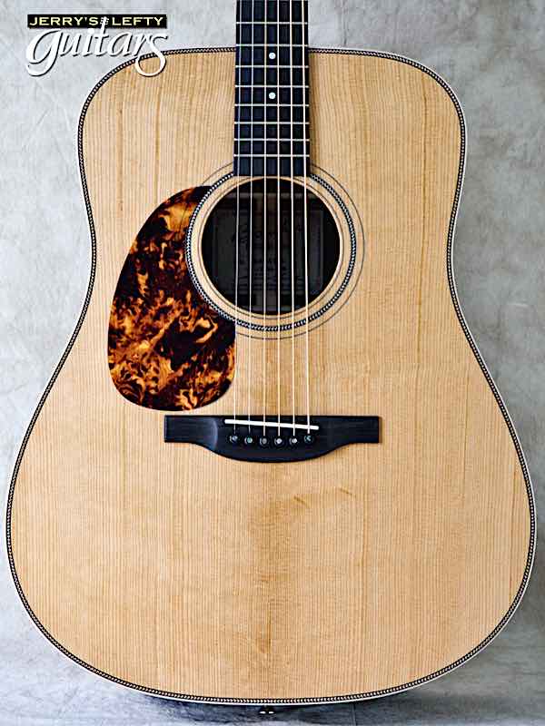 sale guitar for lefthanders new Boucher BG-52-G Torrefied Adirondack-Rosewood Dreadnought No.236 Close-up View