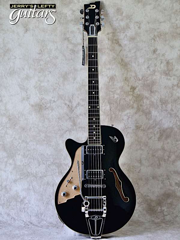 sale guitar for lefthanders new electric Duesenberg Starplayer TV Black No.885 Front View