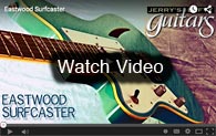Video Eastwood Surfcaster left handed guitar from Jerry's Lefty Guitars