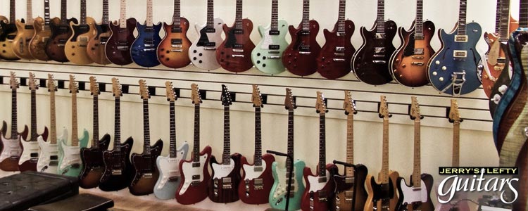 Electric left handed guitars for sale from additional guitar manufacturers
