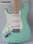 Photo Reference used lefty guitar electric Fender Stratocaster American Standard FSR Surf Green