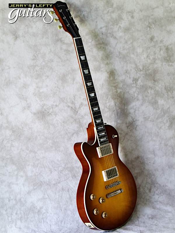 for sale left hand guitar Eastman SB59 Goldburst No.464 Side view